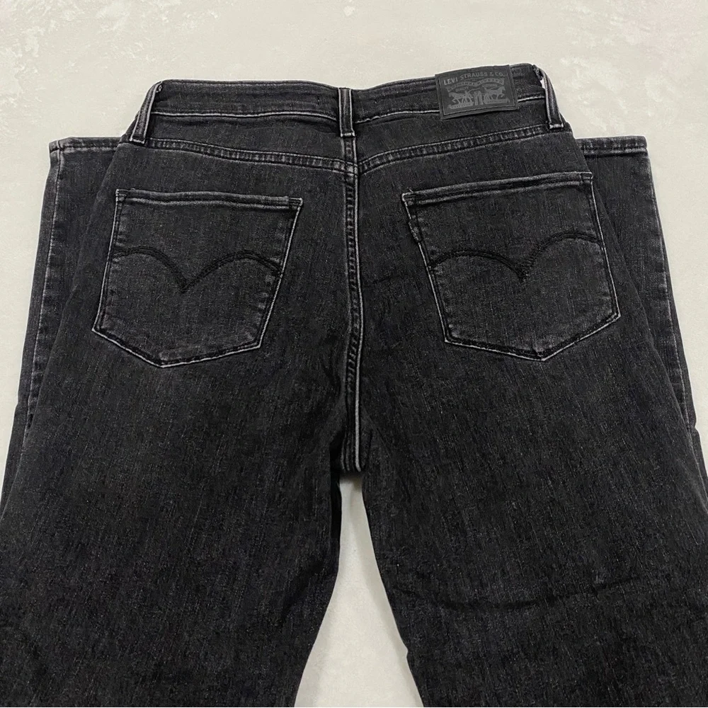 LEVI’S Women’s 721 High Rise Skinny Jeans - distressed black, size W29 L28 - Picture 5 of 12